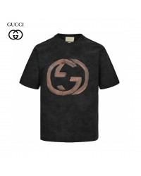 Gucci Distressed Logo T-Shirt (Black)