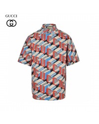 Gucci Geometric Logo Print Shirt