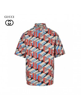 Gucci Geometric Logo Print Shirt