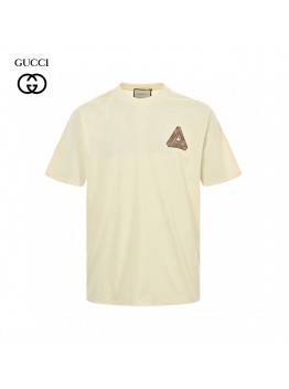 Gucci Triangle Logo Beige T-Shirt