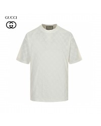 Gucci GG Patterned T-Shirt (White)