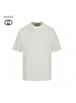 Gucci GG Patterned T-Shirt (White)