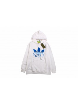 Gucci x Adidas White Hoodie