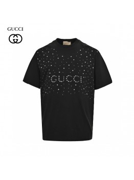 Gucci Embellished Black T-Shirt