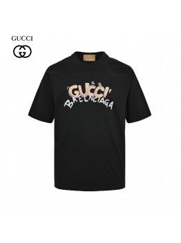 Gucci x Balenciaga Collaboration T-Shirt (Black)