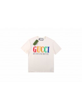 Gucci Cities Block Letter T-Shirt - White