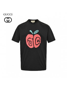 Gucci Apple Logo T-Shirt (Black)