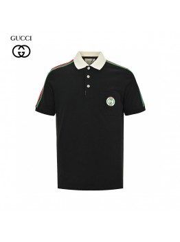 Gucci Stripe Sleeve Polo Shirt