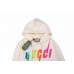 Gucci Rainbow Logo Hoodie - Cream