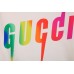 Gucci Rainbow Logo Hoodie - Cream