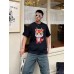 Gucci Black T-Shirt with Dragon Cartoon