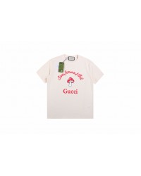 Gucci Mushroom Graphic T-Shirt (Cream)