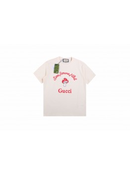 Gucci Mushroom Graphic T-Shirt (Cream)