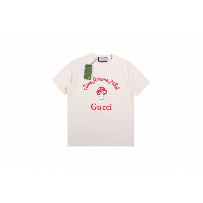 Gucci Mushroom Graphic T-Shirt (Cream)