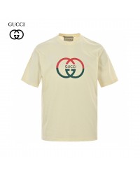 Gucci Interlocking GG Cream T-Shirt