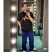 Gucci Black T-Shirt with Dinosaur Graphic