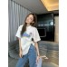 Gucci White T-Shirt with Pink Dinosaur Graphic