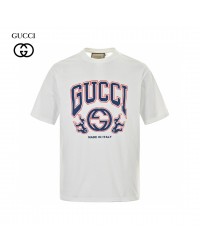 Gucci White T-Shirt with Bold Logo