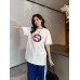Gucci White T-Shirt with Overlapping Logo