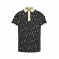 GUCCI GG PATTERN POLO SHIRT BLACK