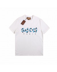 GUCCI x BALENCIAGA FLOWER LOGO T-SHIRT WHITE
