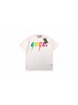 Gucci Rainbow Lightning T-Shirt (White)