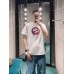 Gucci White T-Shirt with Overlapping Logo
