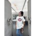 Gucci White T-Shirt with Overlapping Logo