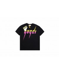 Gucci T-shirt with Retro Logo (Black)