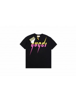 Gucci T-shirt with Retro Logo (Black)