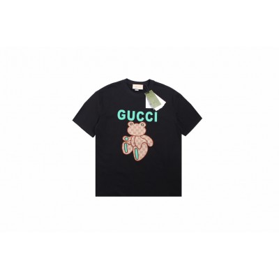 Gucci Teddy Bear Print T-Shirt - Black
