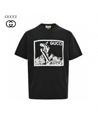 Gucci Snowboarder Graphic Black T-Shirt