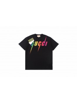 Gucci Rainbow Lightning T-Shirt (Black)