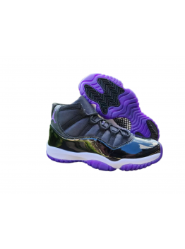 JORDAN 11 Black and Purple