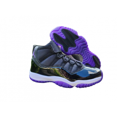 JORDAN 11 Black and Purple