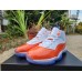 JORDAN 11 Orange and White