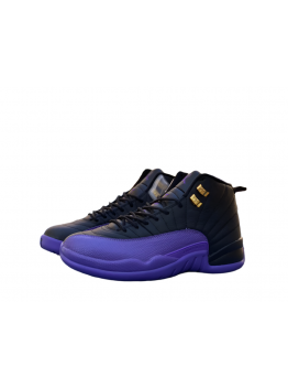 Jordan 12 Black/Field Purple-Metallic Gold-Taxi