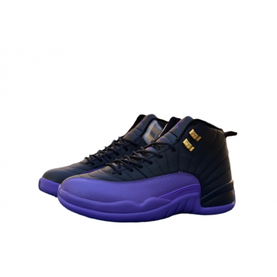 Jordan 12 Black/Field Purple-Metallic Gold-Taxi