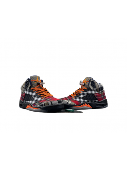 JORDAN 5 bold plaid multi-colorway