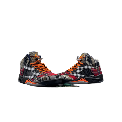 JORDAN 5 bold plaid multi-colorway