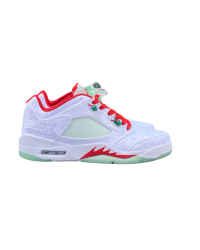 JORDAN 5 White/Red/Green