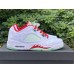 JORDAN 5 White/Red/Green