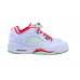 JORDAN 5 White/Red/Green