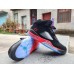 Jordan 5 black, red and purple