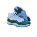 JORDAN 11 Green and White