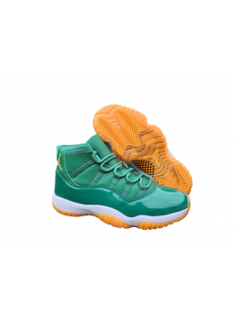 JORDAN 11 Green and Orange