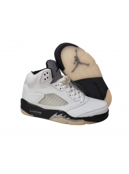 JORDAN 5 RETRO WHITE/BLACK