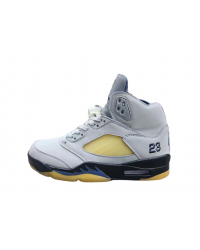 Jordan 5 Gray and Yellow