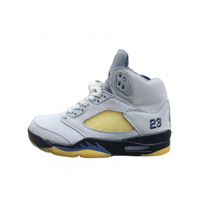 Jordan 5 Gray and Yellow