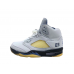 Jordan 5 Gray and Yellow